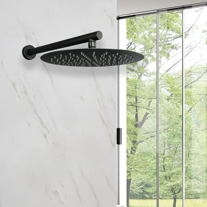 Brushed Gold Black Chrome Grey Overhead Shower Head