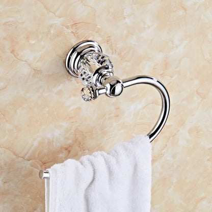 Luxury Crystal Silver Bathroom Chrome Polished Brass Bath