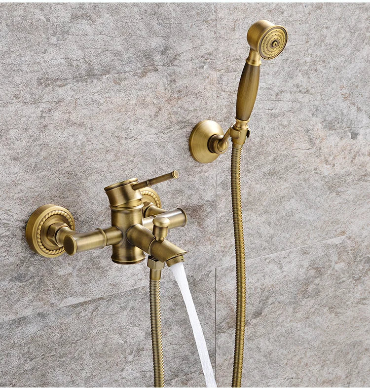 Antique Bathroom Shower Faucet Cold Bathtub Mixer Crane