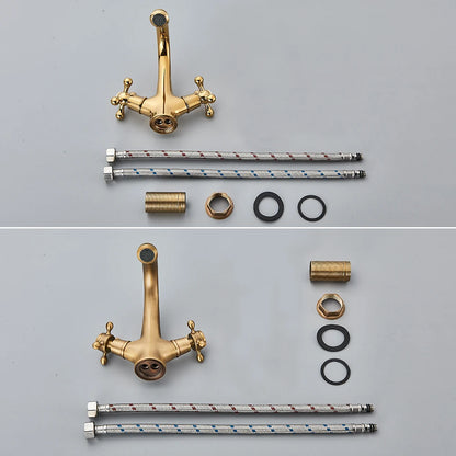 Gold/Antique Brass Bathroom Basin Sink Faucet Mixer Tap