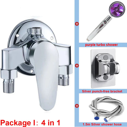 G1/2 Bathtub Shower Faucet Cold Water Mixing Valve