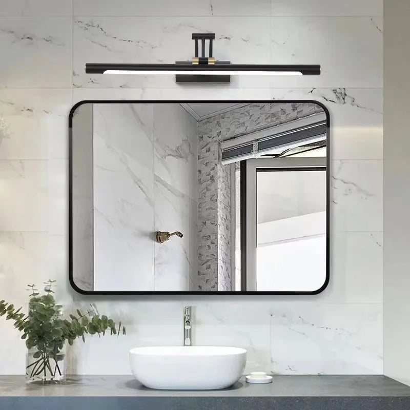 Mirror Front Light Bathroom Mirrors Cabinet Foldable Telescopic
