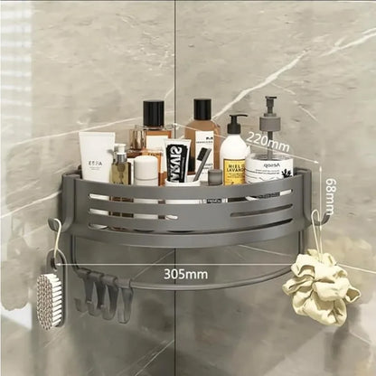 Corner Shower Caddy Adhesive Drilling Installation Options