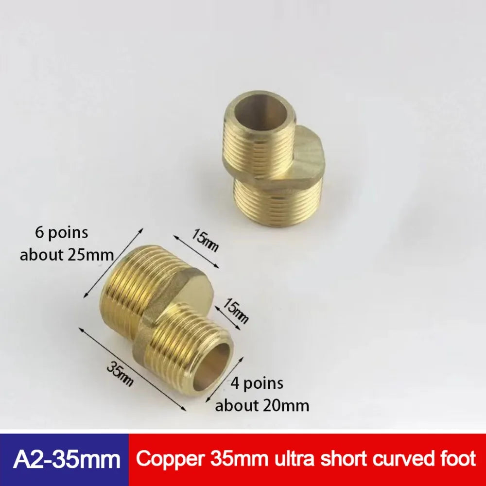 Copper Angled Curved Foot Lengthened Thickened Eccentric Screw