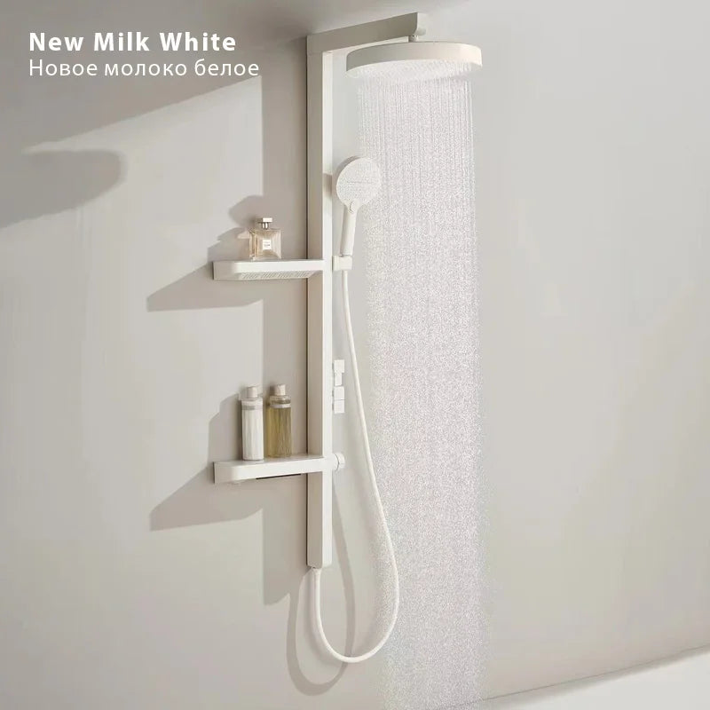 Luxury Bathroom Smart Rainfall Shower System Wall Mounted