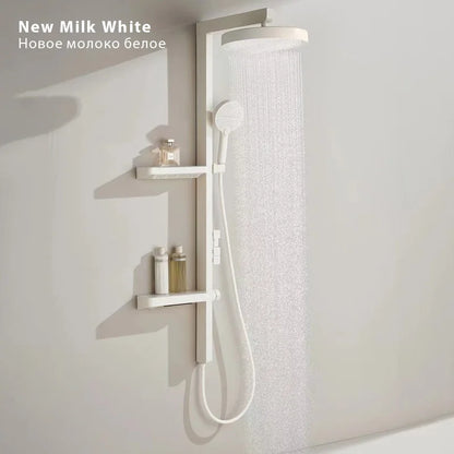 Luxury Bathroom Smart Rainfall Shower System Wall Mounted