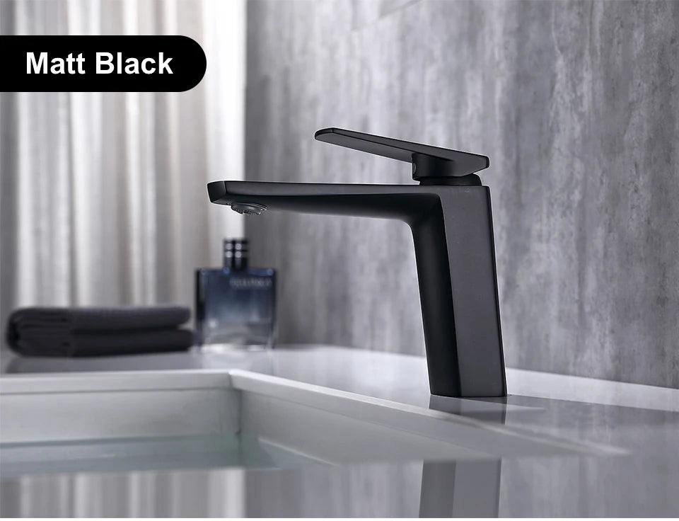 Vgx Brushed Gold Bathroom Faucets Square Basin Mixer