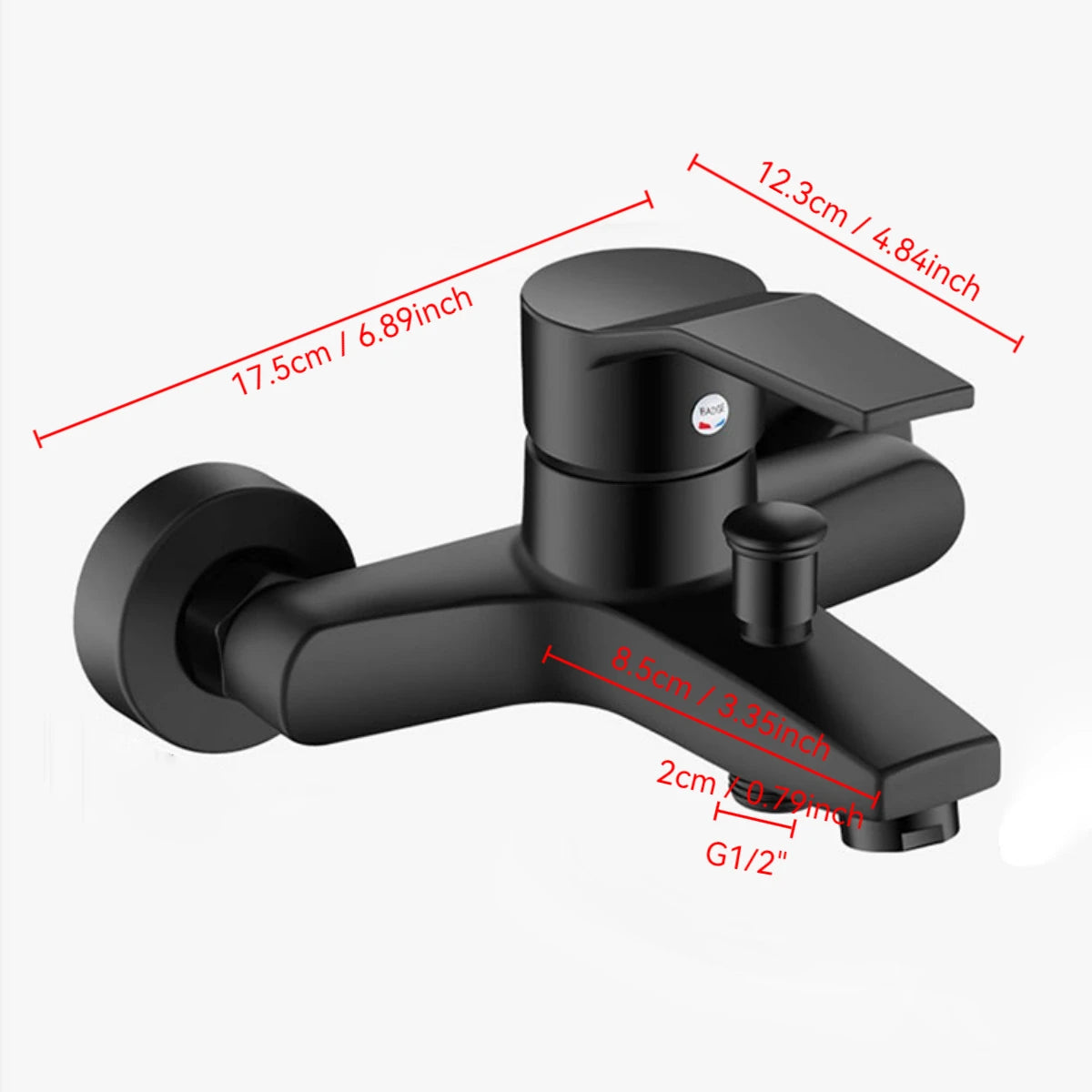 Shower Faucet Made Of Alloy Material G1/ 2inch