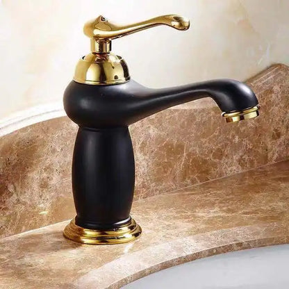 Luxury Europe Style Antique Gold Bathroom Basin Faucet