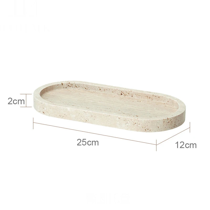 Travertine Bathroom Luxury Soap Dish Soap Dispenser Tissue