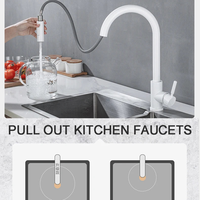 Smart Touch Sensor Sink Faucet Brushed Nickel Pull