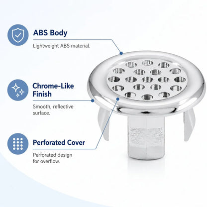 1-20pcs Round Basin Overflow Cap Sink Drain Cover