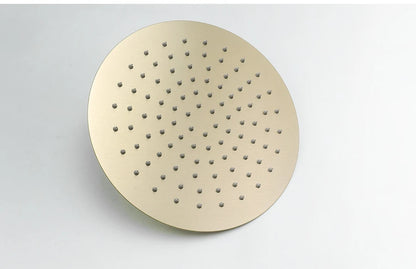 Brushed Gold Black Chrome Grey Overhead Shower Head