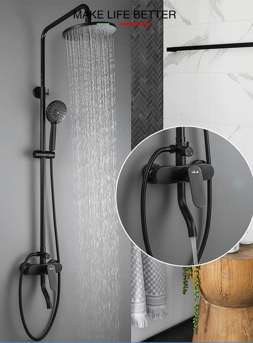 Ula Bathroom Shower Faucet Mixer Bathtub Shower Mixer