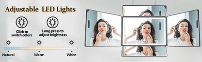 Way Mirror Hair Cutting Led Light 360 Barber