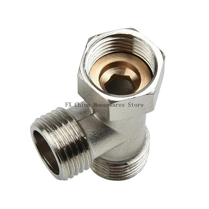 G1/2 Way T-Adapter Bathroom Shower Faucet Water Splitter