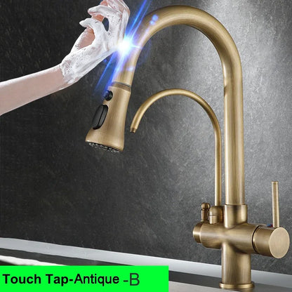 Touch On Filtered Faucet Three Ways Cold Drinking