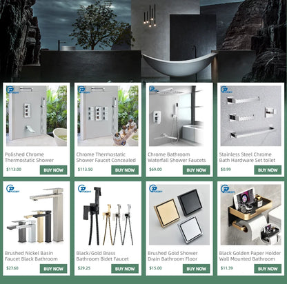 Concealed Chrome Shower Bathroom Shower Faucet Bath Shower