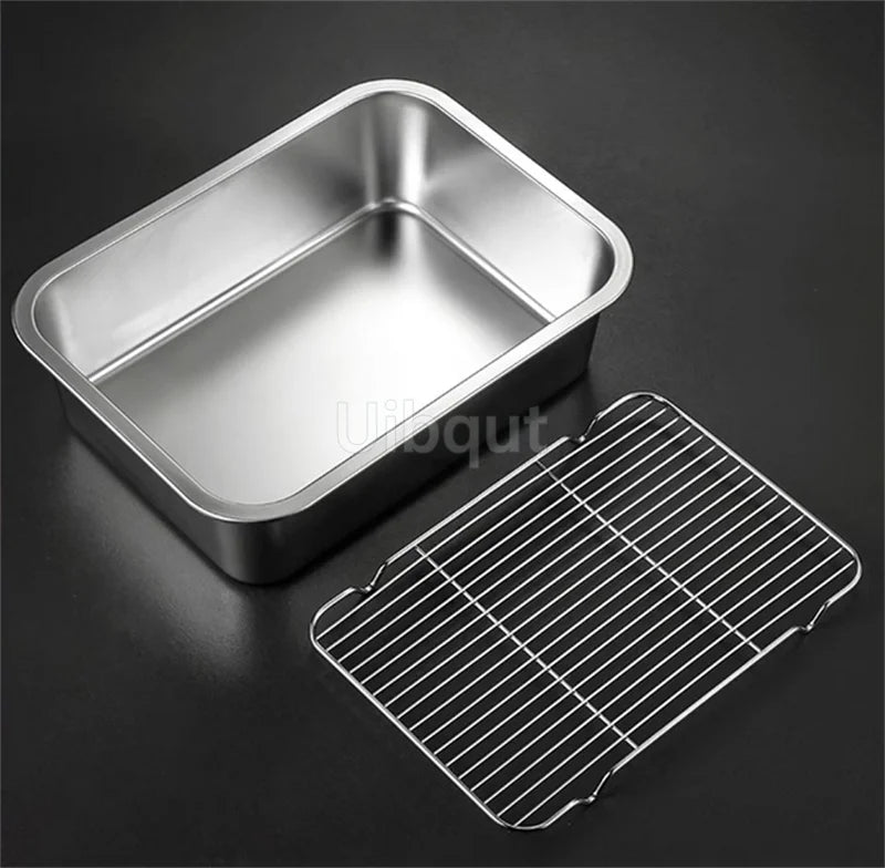 Deep Square Plate Basin Rack Pallet Stainless Steel
