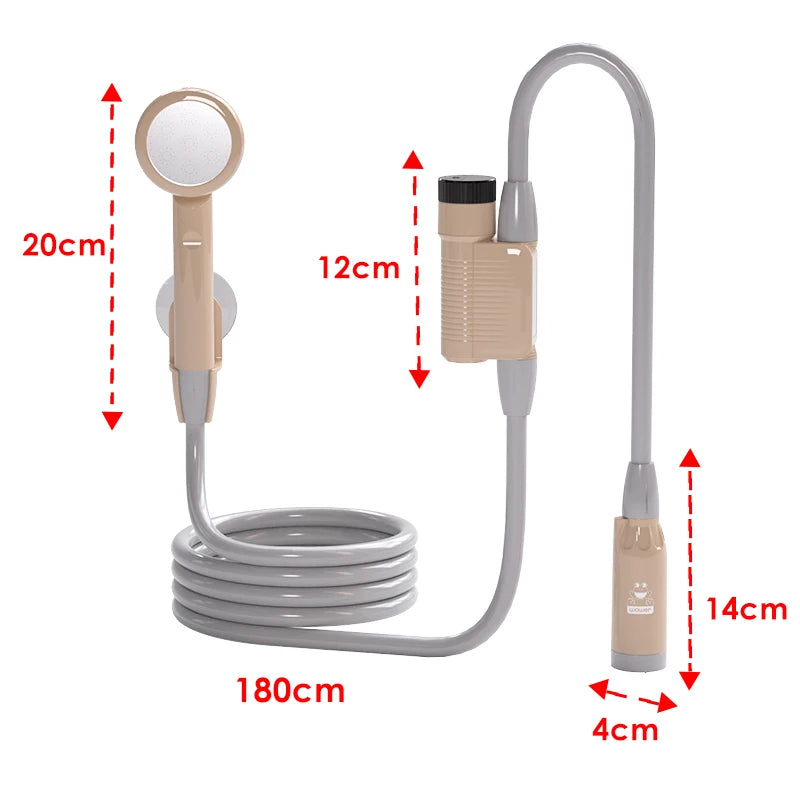 Wower Shower 2200mah Ipx8 Waterproof Electric Shower 2m