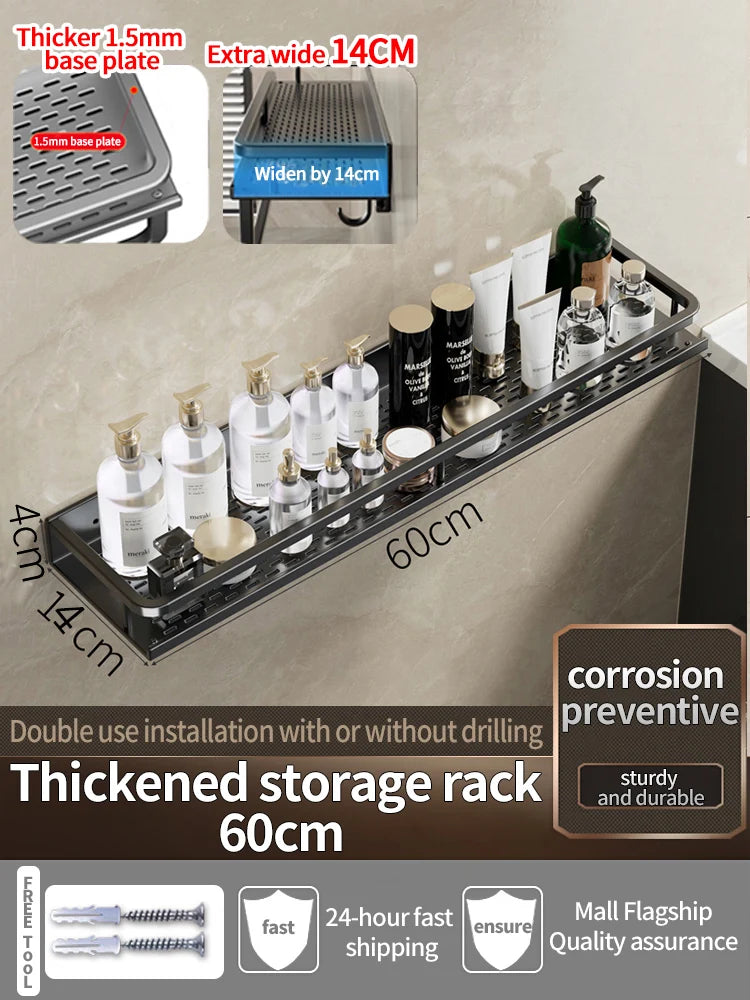 Bathroom Shelf Bathroom Towel Rack Shelves Wall Shower
