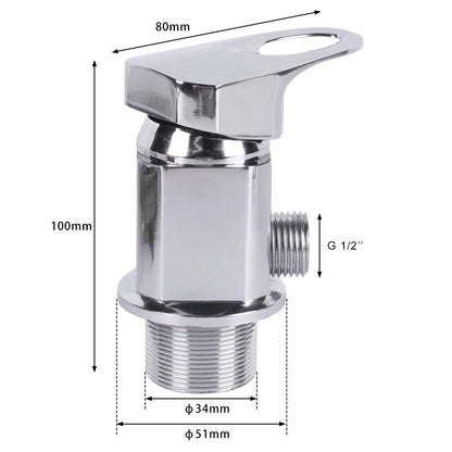 Stainless Steel Rv Shower Mixer Tap Outlet 1/2