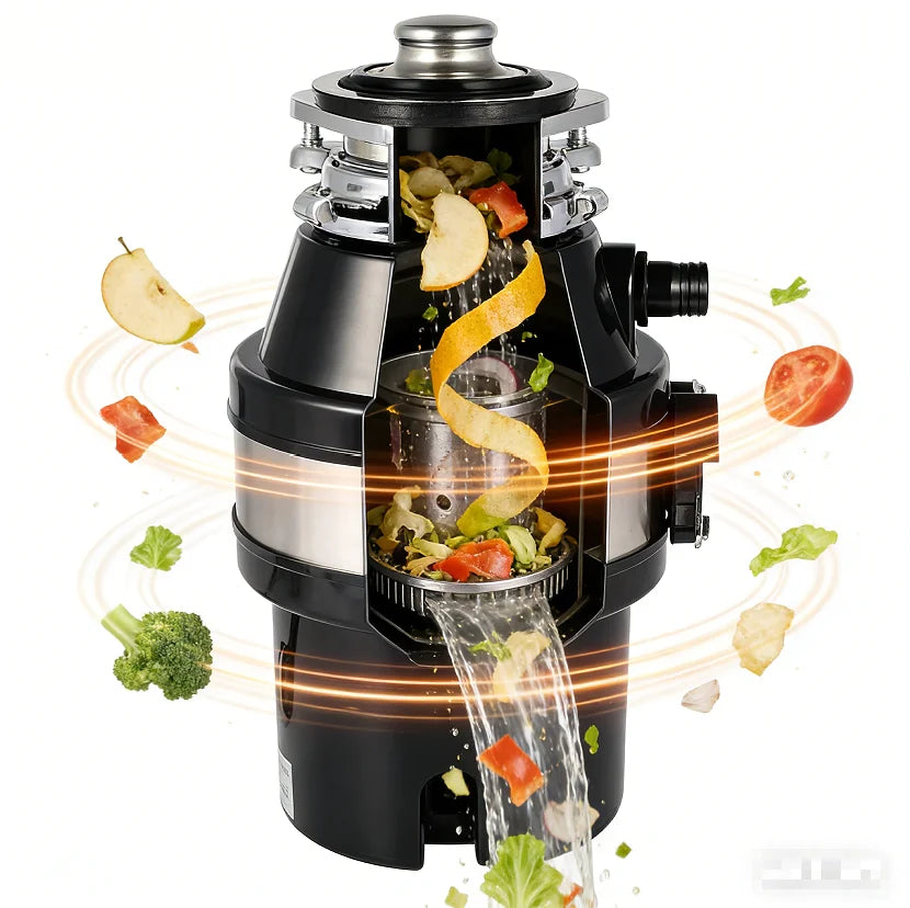 220v Food Waste Disposer Sink Garbage Grinder Waste