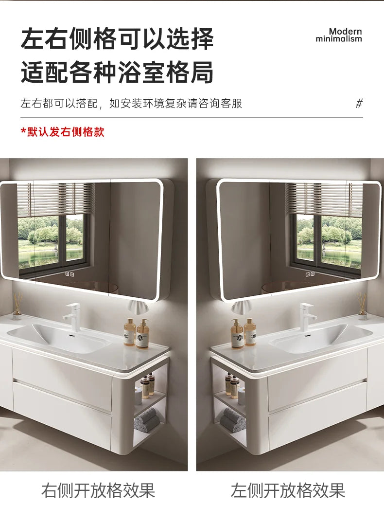 Led Light Ensuite Bathroom Cabinet Basin Designs Mirror