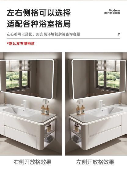 Led Light Ensuite Bathroom Cabinet Basin Designs Mirror