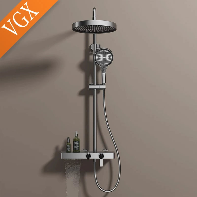 Vgx Gold Shower System Bathroom Shower Faucet 3-Way