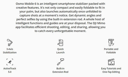 Dji Osmo Mobile Dji Om 3-Axis Stabilization Foldable