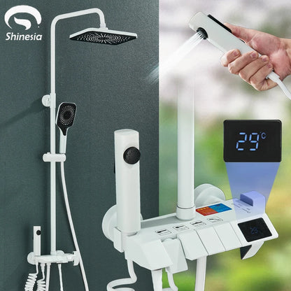 Rainfall Bathroom Shower System Digital Piano Key Shower