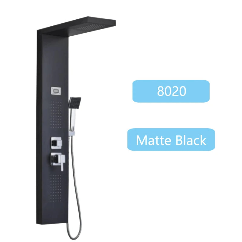 Luxury Led Shower Panel Spa Massage Jet Shower