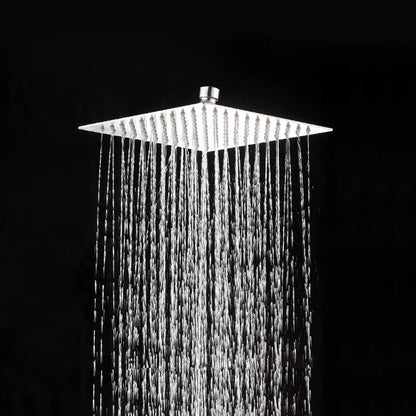 Becola 16inch 40cmx40cm Square Stainless Steel Ultra-Thin Shower