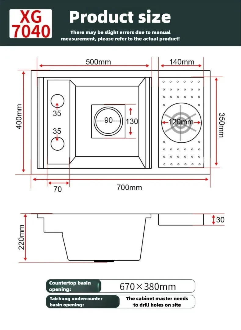 Cup Washer Hidden Bar Sinks Lid Multifunctionalstainless Steel