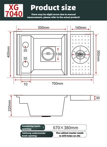 Cup Washer Hidden Bar Sinks Lid Multifunctionalstainless Steel