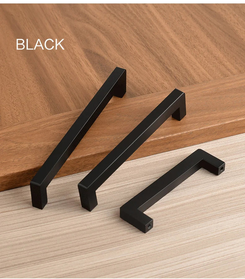 Square 500mm Extended Long Handle Wardrobe Door Handle