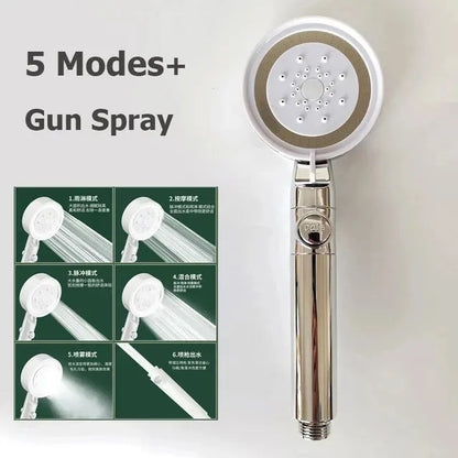 Modes Rainfall Shower Head Bathroom High Pressure Top