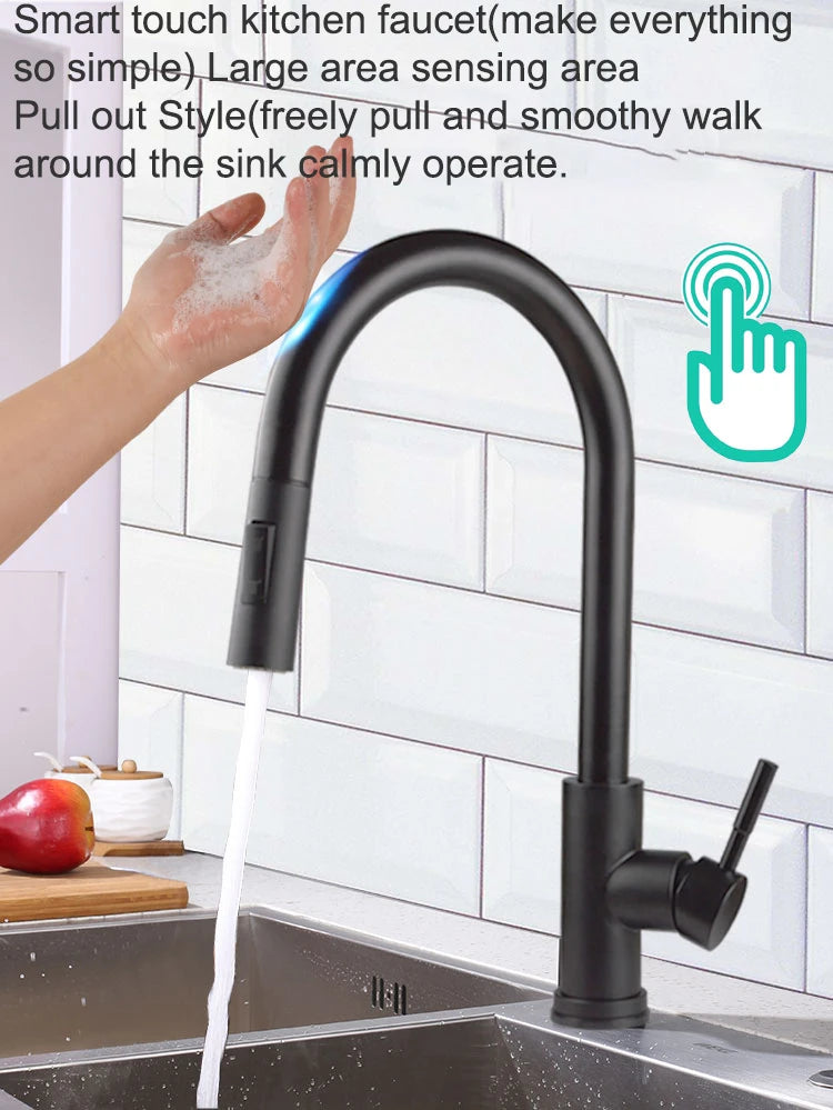 Smart Touch On Faucets 304 Stainless Steel Cold