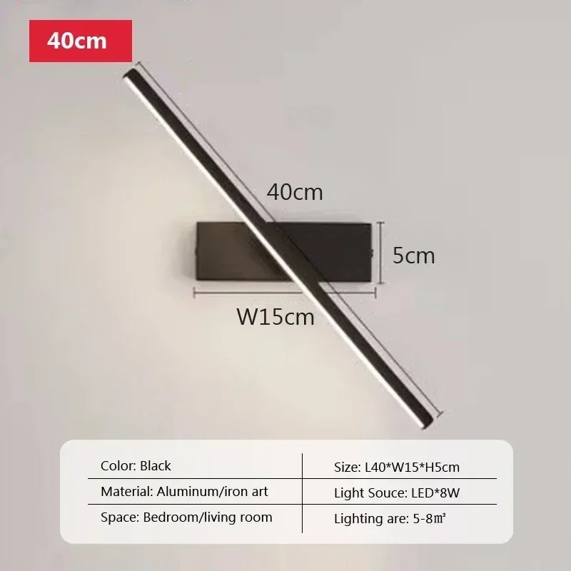 Modern Retractable Led Bathroom Mirror Light Makeup Vanity