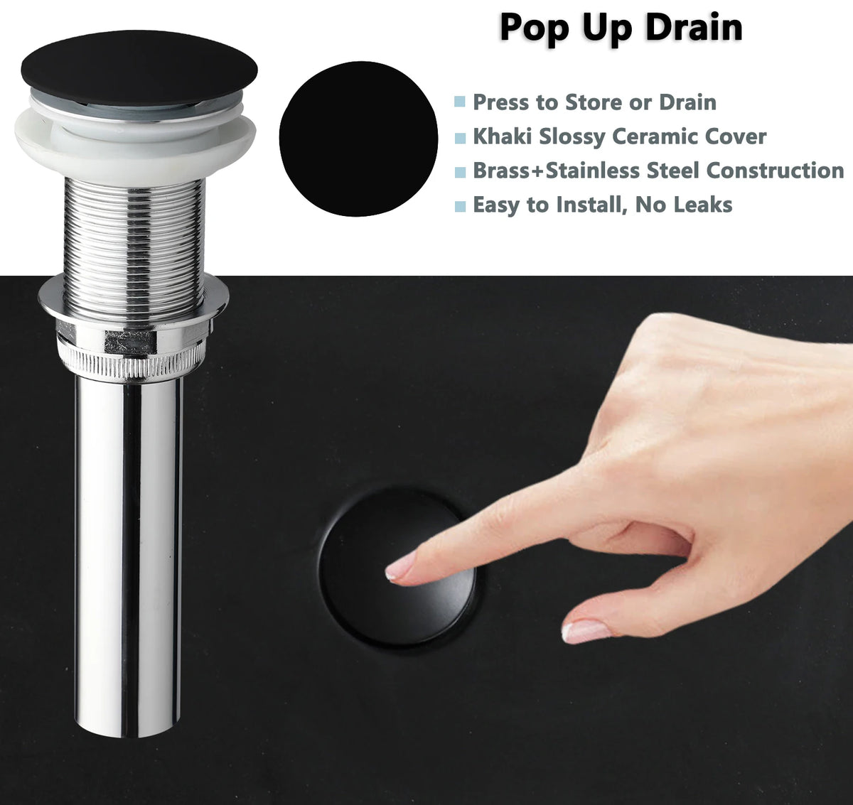 Kemaidi Bathroom Sink Faucet Combo Vessel Sink Countertop