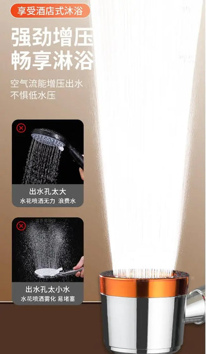 In Large Flow Shower Head Filter Modes High