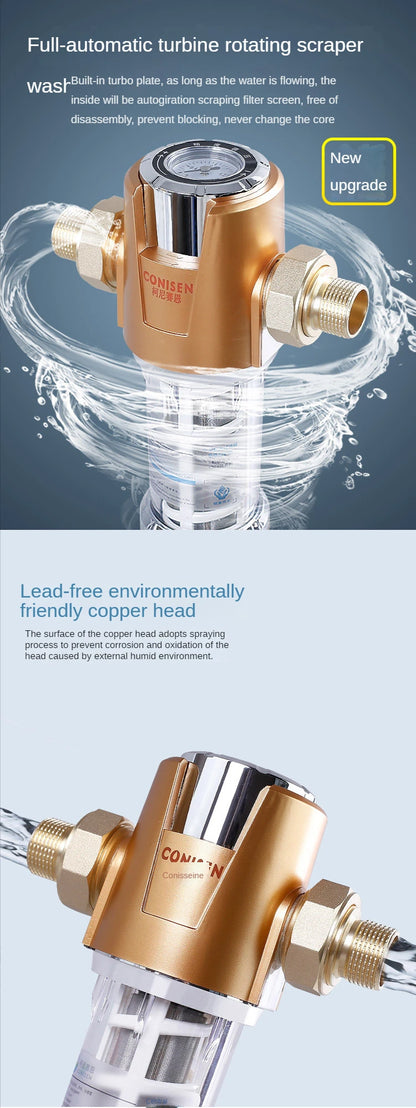 Spin Down Sediment Filter Backwash Whole House Water