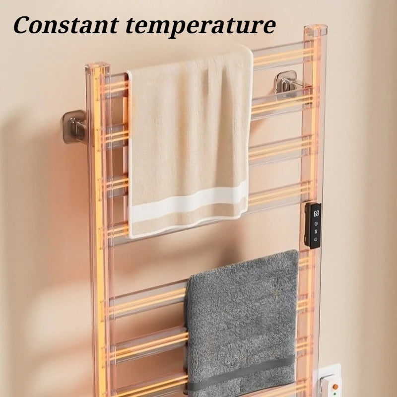 Bathroom Electric Towel Rack Aluminum Waterproof Touch Screen