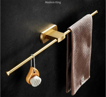 Brushed Gold Bathroom Towel Rack Paper Holder Toilet