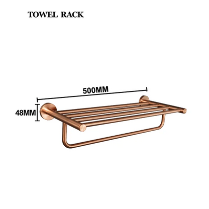 High Quality Brushed Rose Gold Bathroom Pendant Towel