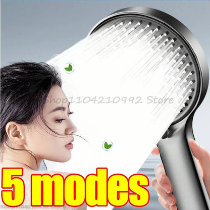 Bathroom Sprayer Shower Head Water Saving Handheld Rain