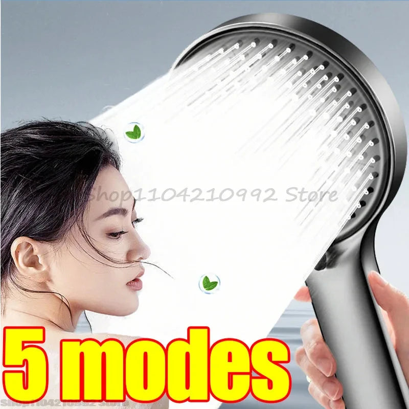 Bathroom Sprayer Shower Head Water Saving Handheld Rain