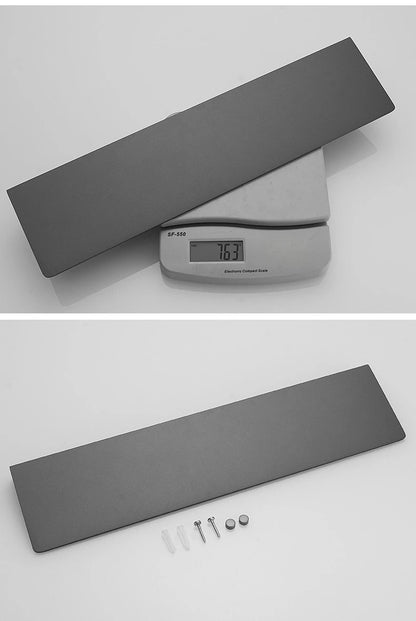 Gunmetal Grey Bathroom Toilet Shelf Wall-Mounted Perforated
