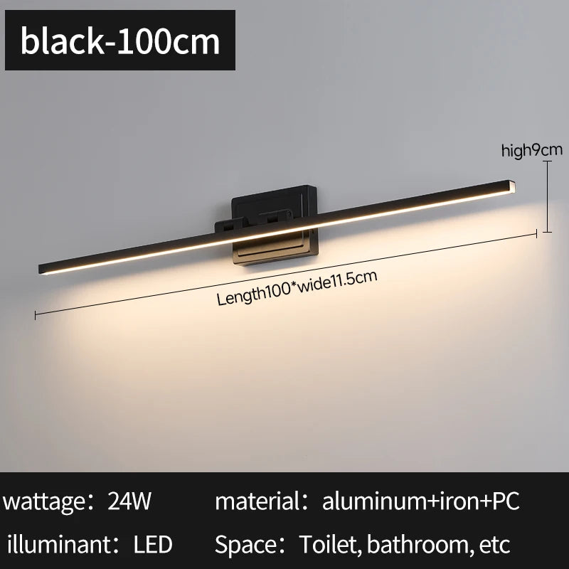 Modern Bathroom Vanity Light Led Dimmable 5cct Bathroom